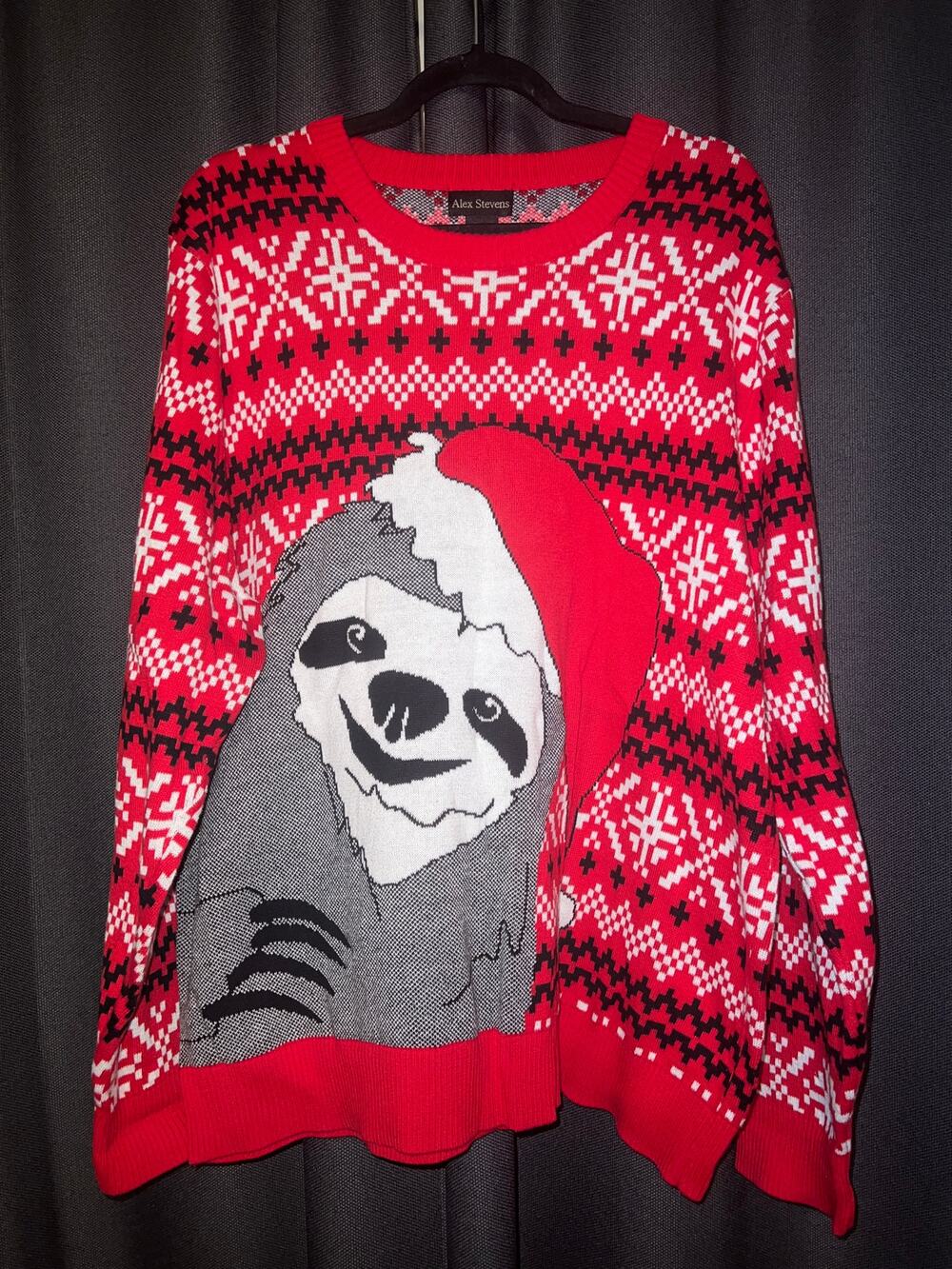 Ugly Christmas Sweater Xmas Size XXL Sloth